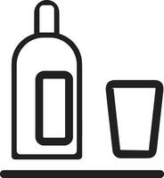 Flasche trinken Symbol Symbol Bild. Illustration von das trinken Wasser Flasche Glas Design Bild vektor