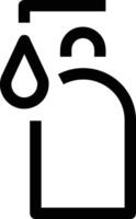 Flasche trinken Symbol Symbol Bild. Illustration von das trinken Wasser Flasche Glas Design Bild vektor