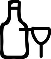 Flasche trinken Symbol Symbol Bild. Illustration von das trinken Wasser Flasche Glas Design Bild vektor