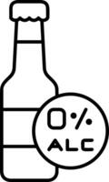 Flasche trinken Symbol Symbol Bild. Illustration von das trinken Wasser Flasche Glas Design Bild vektor