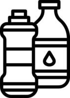 Flasche trinken Symbol Symbol Bild. Illustration von das trinken Wasser Flasche Glas Design Bild vektor