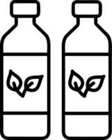 Flasche trinken Symbol Symbol Bild. Illustration von das trinken Wasser Flasche Glas Design Bild vektor