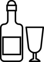 Flasche trinken Symbol Symbol Bild. Illustration von das trinken Wasser Flasche Glas Design Bild vektor