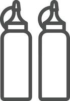 Flasche trinken Symbol Symbol Bild. Illustration von das trinken Wasser Flasche Glas Design Bild vektor