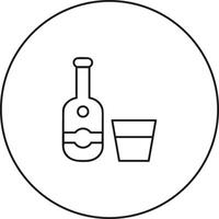 Flasche trinken Symbol Symbol Bild. Illustration von das trinken Wasser Flasche Glas Design Bild vektor