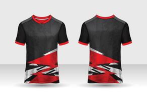 Sport Jersey Vorlage Attrappe, Lehrmodell, Simulation Kurve Design zum Fußball Fußball, Rennen, Betrieb, e Sport vektor