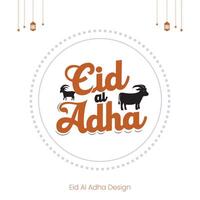 eid adha Mubarak Gruß islamisch Illustration Hintergrund vektor