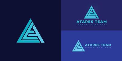 abstrakt Initiale Dreieck Brief beim oder ta Logo im Blau cyan Farbe isoliert auf mehrere Hintergrund Farben. das Logo ist geeignet zum Rettung Mannschaft Unternehmen Logo Design Inspiration Vorlagen. vektor