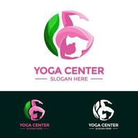 Yoga-Logo-Vektor vektor