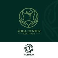 Yoga-Logo-Vektor vektor