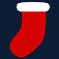 Weihnachtsfeier-Icon-Design. Socken-Icon-Design für Weihnachten vektor