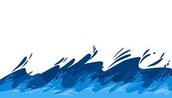 Illustration von Blau Meer Wasser Hintergrund. perfekt zum Hintergrund, Hintergrund, Banner, Broschüre, Buch Abdeckung, Zeitschrift vektor