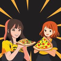 Pizza und schnell Essen Banner Design vektor