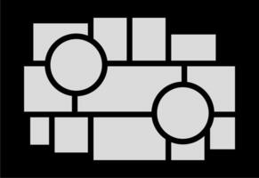 Bilder oder Fotos Rahmen Collage abstrakt Foto Frames und Digital Foto Mauer Vorlage vektor