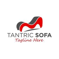 Tantra Sofa Illustration Logo vektor