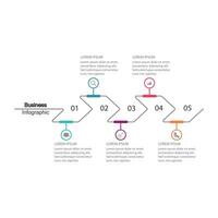 Infografiken, Grafiken. Präsentation. Geschäft Konzept, Diagramm, Schritte, Verfahren. Infografik Daten Visualisierung. Anfang Vorlage vektor