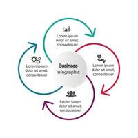 Infografiken, Grafiken. Präsentation. Geschäft Konzept, Diagramm, Schritte, Verfahren. Infografik Daten Visualisierung. Anfang Vorlage vektor