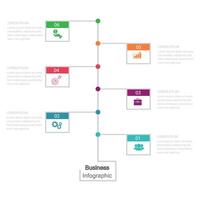 Infografiken, Grafiken. Präsentation. Geschäft Konzept, Diagramm, Schritte, Verfahren. Infografik Daten Visualisierung. Anfang Vorlage vektor