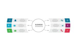 Infografiken, Grafiken. Präsentation. Geschäft Konzept, Diagramm, Schritte, Verfahren. Infografik Daten Visualisierung. Anfang Vorlage vektor