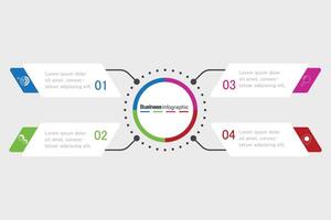 Infografiken, Grafiken. Präsentation. Geschäft Konzept, Diagramm, Schritte, Verfahren. Infografik Daten Visualisierung. Anfang Vorlage vektor