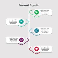 Infografiken, Grafiken. Präsentation. Geschäft Konzept, Diagramm, Schritte, Verfahren. Infografik Daten Visualisierung. Anfang Vorlage vektor