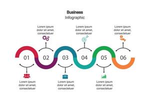 Infografiken, Grafiken. Präsentation. Geschäft Konzept, Diagramm, Schritte, Verfahren. Infografik Daten Visualisierung. Anfang Vorlage vektor