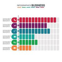 Infografiken, Grafiken. Präsentation. Geschäft Konzept, Diagramm, Schritte, Verfahren. Infografik Daten Visualisierung. Anfang Vorlage vektor