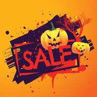 Halloween saisonal Verkauf Hintergrund vektor