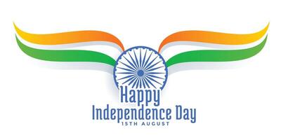 15 .. August glücklich Unabhängigkeit Tag von Indien Hintergrund vektor