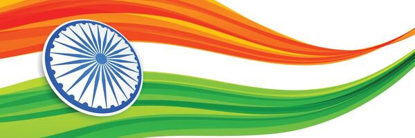 abstrakt kreativ Stil indisch Flagge Design vektor