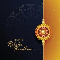 schön Raksha Bandhan Festival Gruß Hintergrund vektor