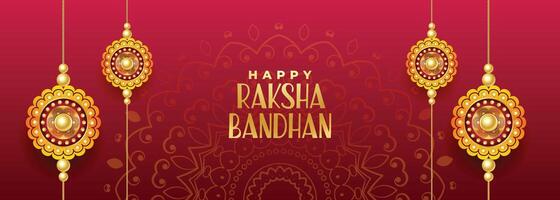Hindu Festival von Rakshabandhan Banner vektor
