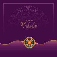 glücklich Raksha Bandhan Festival Gruß vektor