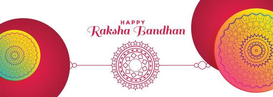 dekorativ Banner Design zum Raksha Bandhan Festival vektor