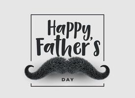 glücklich Väter Tag Hintergrund mit Schnurrbart vektor