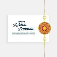 Raksha bandhan festival bakgrund med gyllene rakhi handledsband vektor