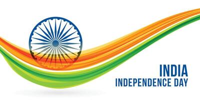 National freedon indisch Unabhängigkeit Tag Banner Design vektor