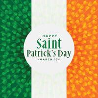 st Patricks Tag Irland Flagge Hintergrund vektor