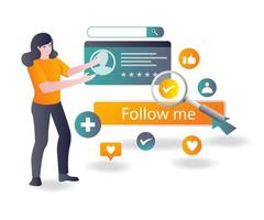 letar efter följare och likes på sociala medier