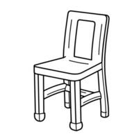 glatt Gliederung Symbol von ein Stuhl im , vielseitig zum Möbel Entwürfe. vektor