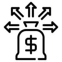 Liquidation Symbol zum Netz, Anwendung, Infografik, usw vektor