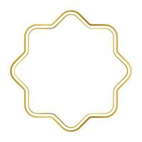 Jahrgang Etikette Gold Rahmen Linie. vektor