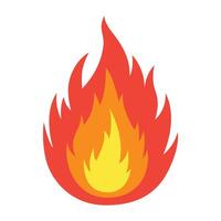 Feuer Flamme Symbol. vektor