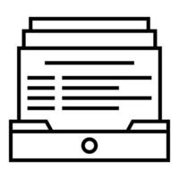 Datei Symbol im Schublade mit transparent Hintergrund vektor