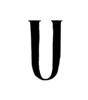 lateinischer Brief. Vektor. Logo für das Unternehmen. Symbol für die Website. separater Buchstabe aus dem Alphabet. gotischer neurussischer alter Stil von 17-19 Jahrhunderten. vektor