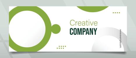 kreativ Unternehmen minimalistisch Banner Design vektor