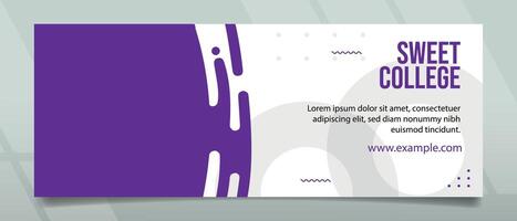 Süss Hochschule Banner Design vektor