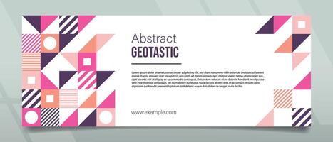 geotastisch abstrakt Banner Design vektor
