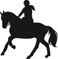 Cowboy Zahl Silhouette mit Lasso und Pferd. Illustration Symbol vektor