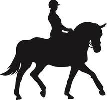 Cowboy Zahl Silhouette mit Lasso und Pferd. Illustration Symbol vektor